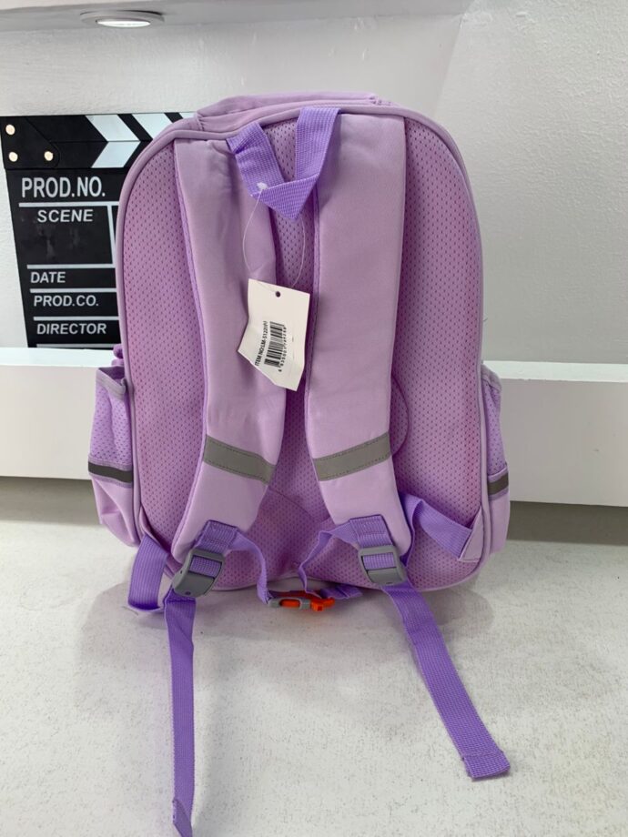 ⁦Sac à dos enfant fenêtre transparente + peluche mauve⁩ - الصورة ⁦8⁩