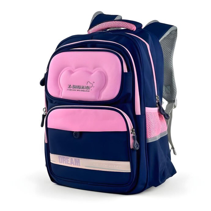 Sac à Dos Scolaire Orthopédique pour Enfants X-SHUAIQI  BLUE ROSE