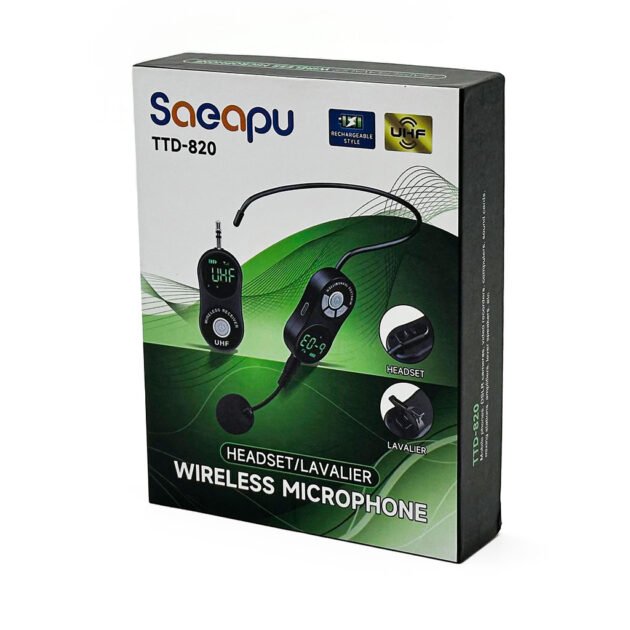 Microphone wireless polyvalent TTD-820  Rechargeable
