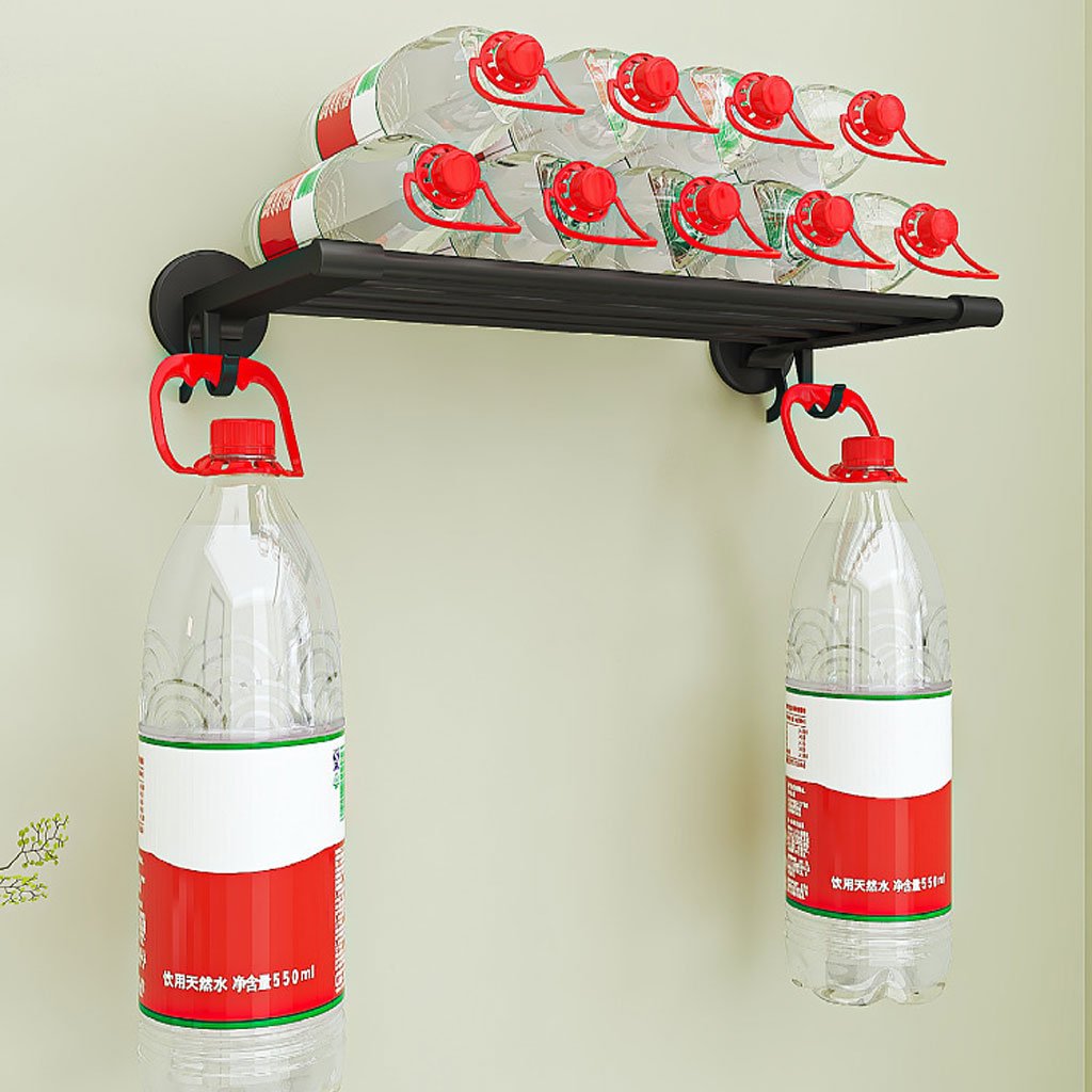 Porte-serviettes mural pliable sans perçage - الصورة 2