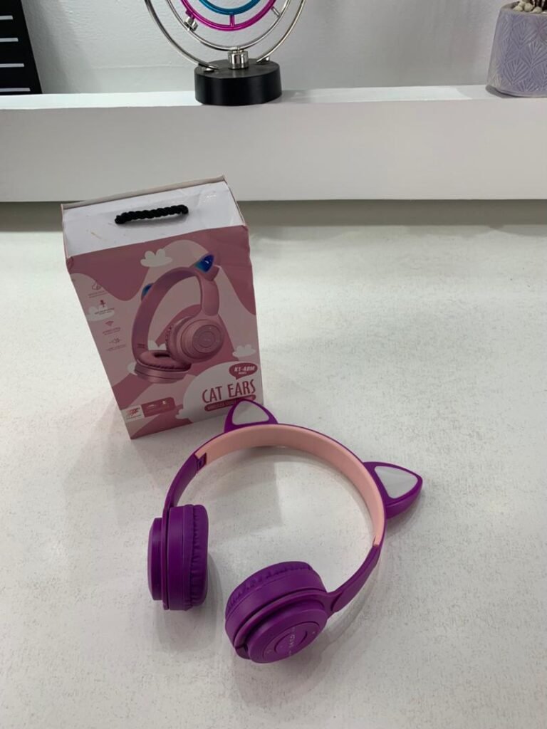 Casque Bluetooth à Oreilles de Chat avec LED