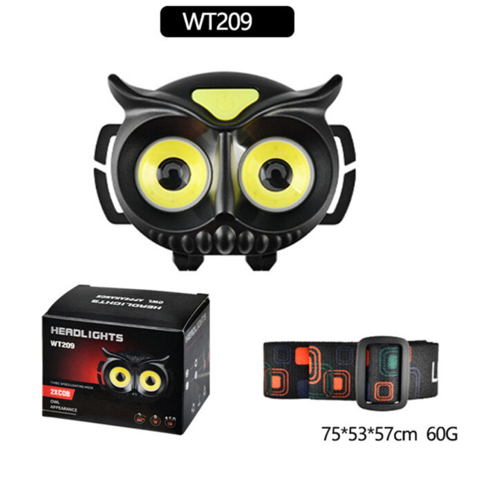 ⁦Power Flashlight COB WT-209 – Lampe torche frontale⁩ - الصورة ⁦3⁩