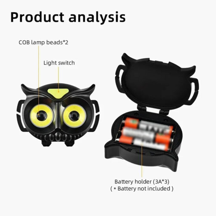 ⁦Power Flashlight COB WT-209 – Lampe torche frontale⁩ - الصورة ⁦4⁩
