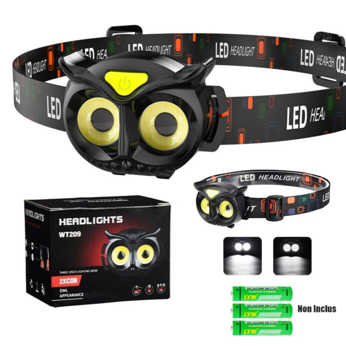 ⁦Power Flashlight COB WT-209 – Lampe torche frontale⁩ - الصورة ⁦5⁩