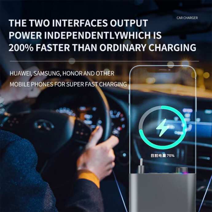 ⁦Transmission FM Bluetooth 5.3 3-en-1 – Charge et Audio Sans Fils⁩ - الصورة ⁦5⁩