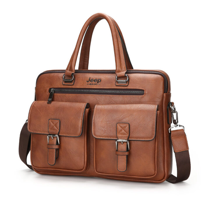⁦Sac a main d’affaires en cuir synthétique luxe – Élégante et fonctionnelle⁩ - الصورة ⁦3⁩