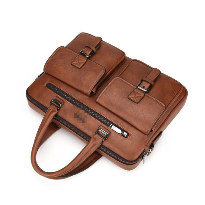 ⁦Sac a main d’affaires en cuir synthétique luxe – Élégante et fonctionnelle⁩ - الصورة ⁦4⁩