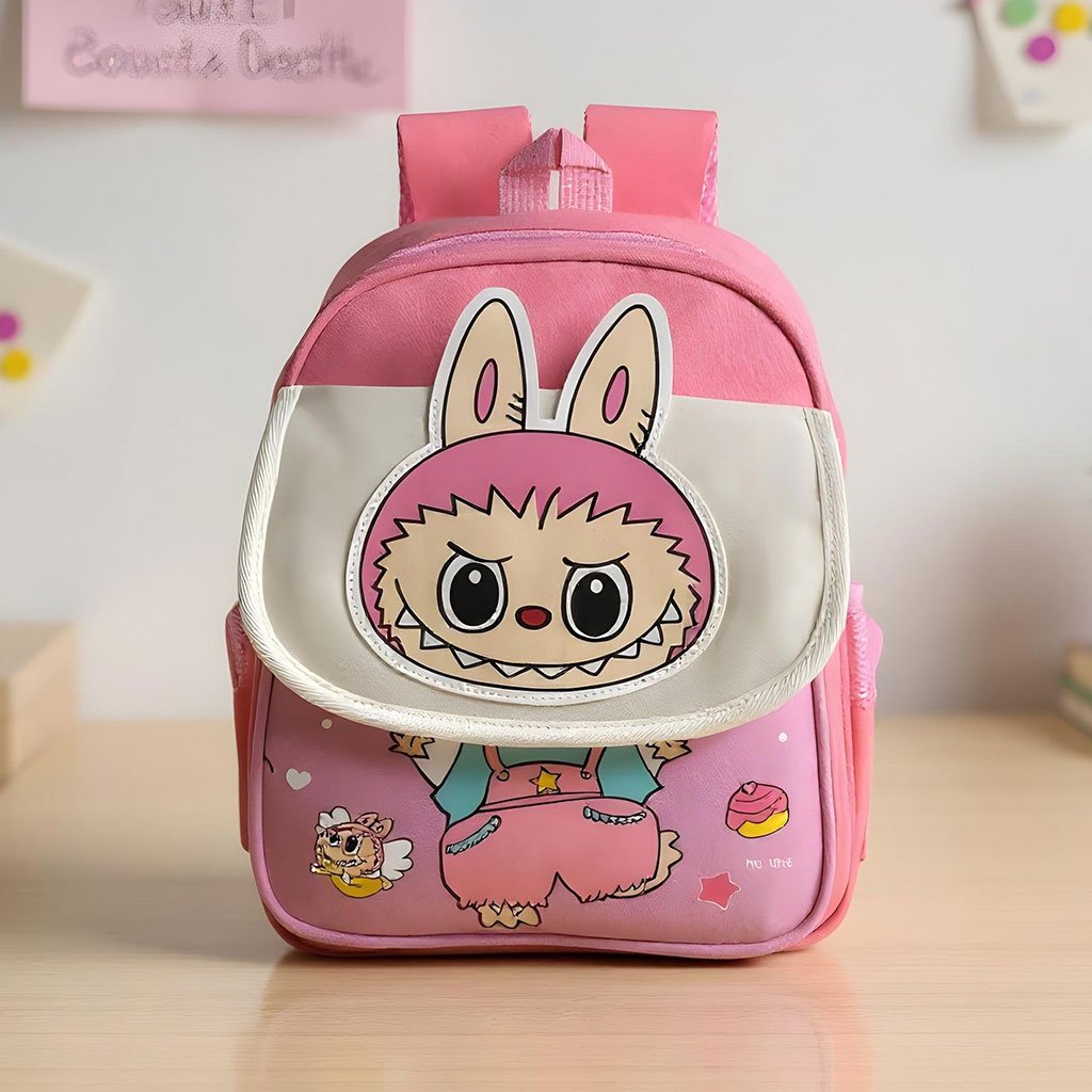 Sac à Dos Enfants Labubu MAUVE – Mignon, Léger et Pratique pour École - الصورة 4