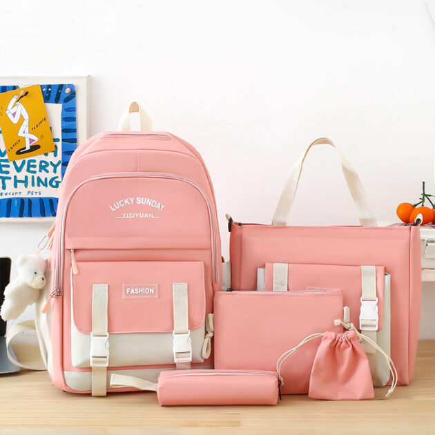 Sac à dos Kauai multifonction avec poignée noire couleur rose
