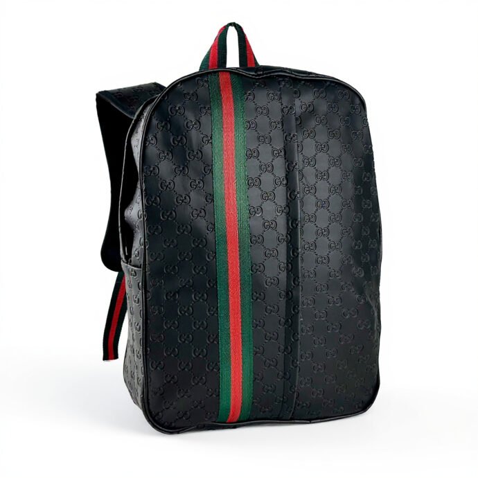 Sac à dos Élégant au Design Iconique en cuir noir de haute qualité