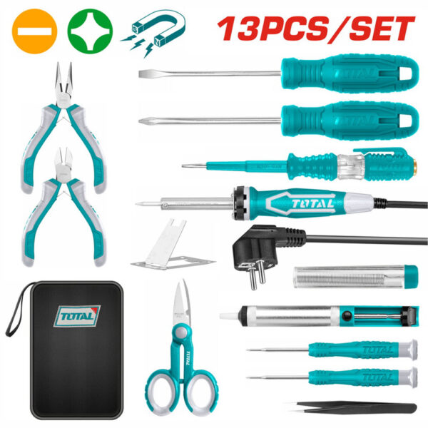Kit d’outils de précision Total – Ensemble complet pour l’électronique