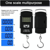 Balance à bagages numérique portable avec écran LCD 50KG/10G WH-A08
