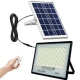 Lampadaire solaire extérieur LED avec panneau solaire 60W étanches IP67