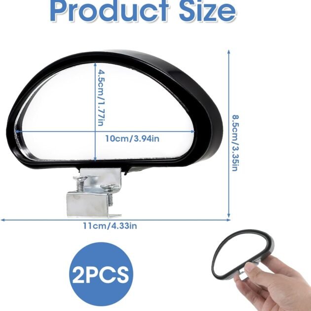 Miroir de Voiture pour Élargir la Vision et Augmenter la Sécurité 2PCS