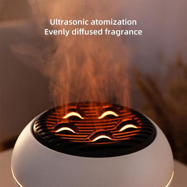 Diffuseur d’huiles essentielles ultrasonique 350 ml avec télécommande et lumières