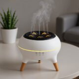 Diffuseur d’huiles essentielles ultrasonique 350 ml avec télécommande et lumières