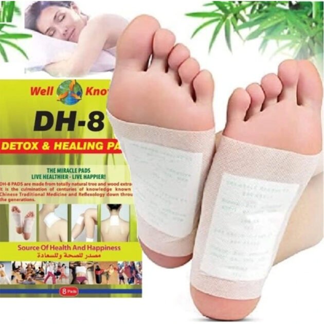 Patchs nettoyants pour les pieds 8 Pièces – Blanc