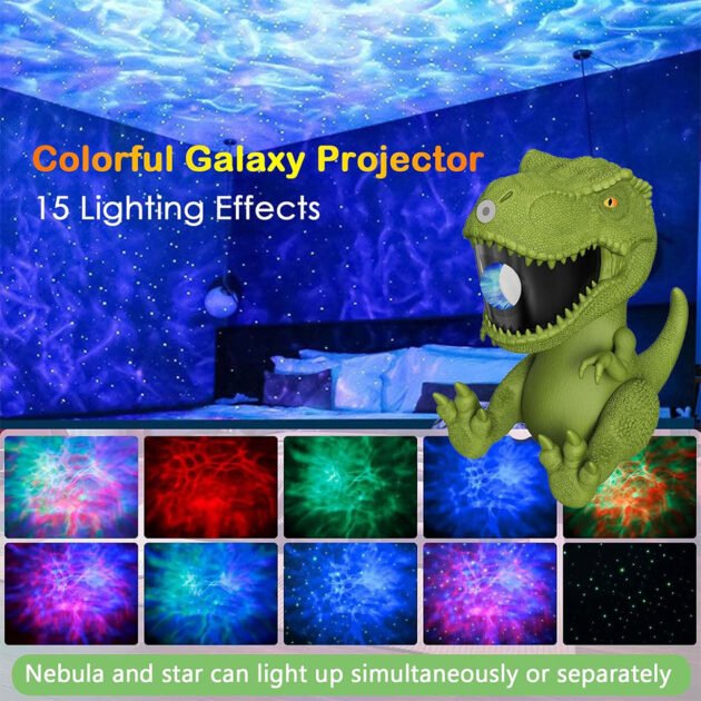 Projecteur Dinosaure Galaxy et Haut Parleur avec Télécommande