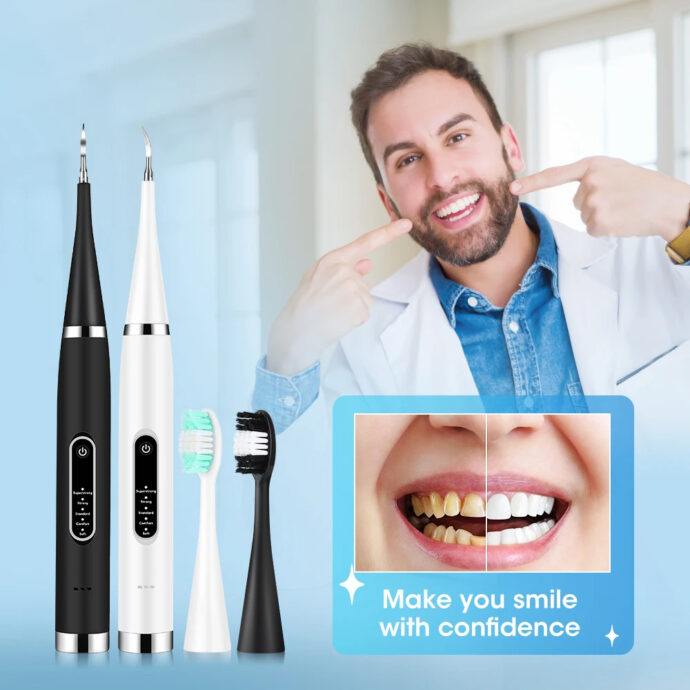⁦Détartreur dentaire et brosse à dents Électrique 5 Modes avec Miroir⁩ - الصورة ⁦5⁩