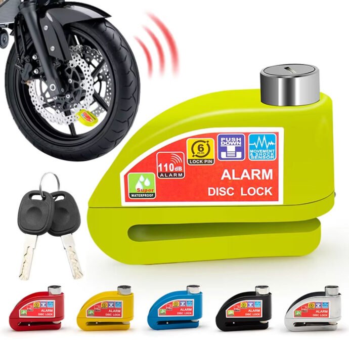 Verrouillage de Sécurité avec Alarme universel pour motos et vélos