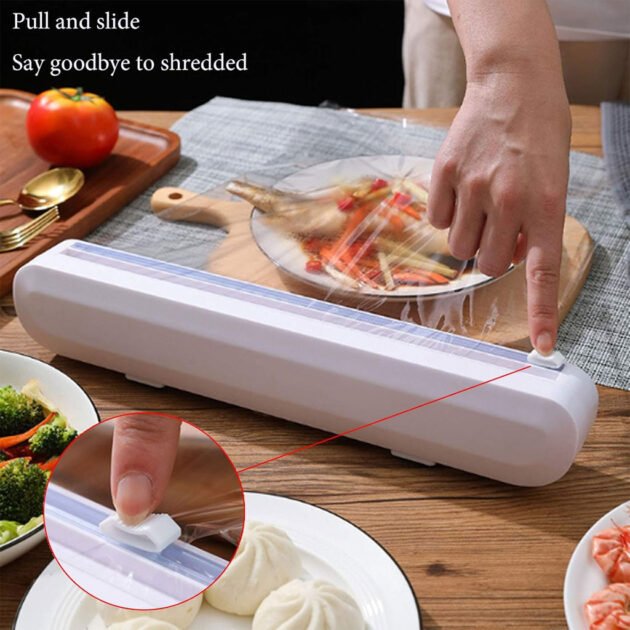 Distributeur d’emballage alimentaire Étirable en Cuisine