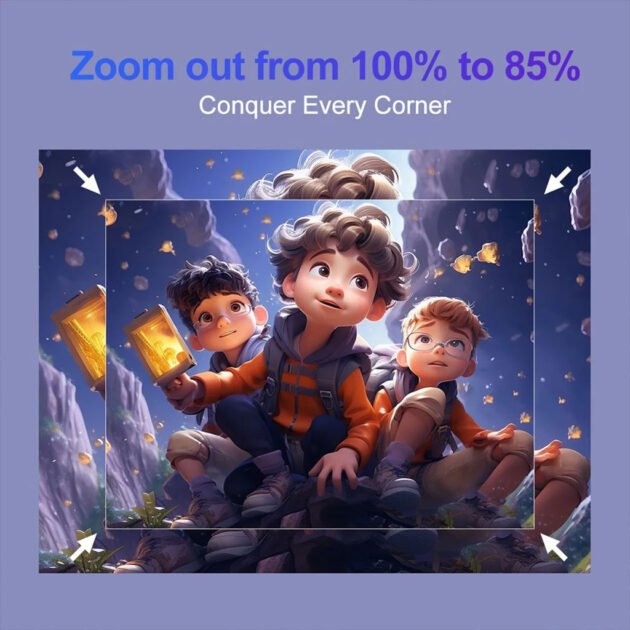 Projecteur Cinéma Maison Portable HD rotatif à 180° système Android 11