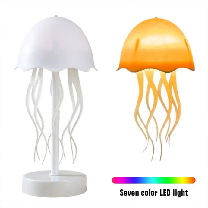 ⁦Veilleuse Lampes Méduse – ambiance marine⁩ - الصورة ⁦4⁩