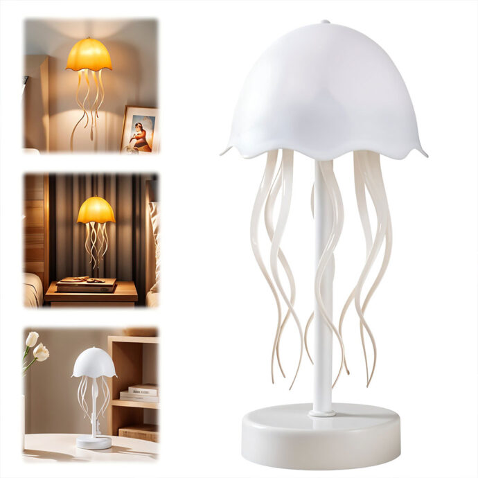 ⁦Veilleuse Lampes Méduse – ambiance marine⁩ - الصورة ⁦5⁩