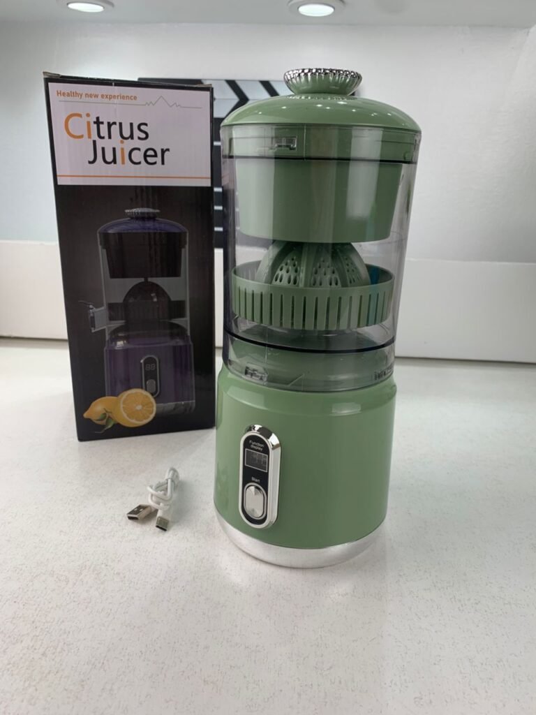 Extracteur de jus d'orange Presse-agrumes électrique portable  600 ml Rechargeable Moteur Silencieux