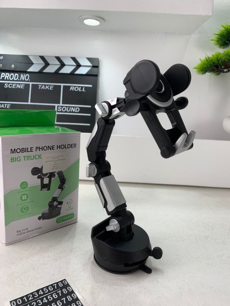 Support voiture 360° pour téléphone Ventouse & Bras Réglable