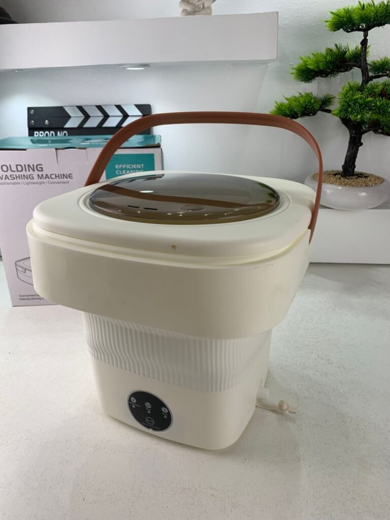Mini Machine à Laver Portable 3-en-1 avec Stérilisation & Essorage – Décontamination Puissante