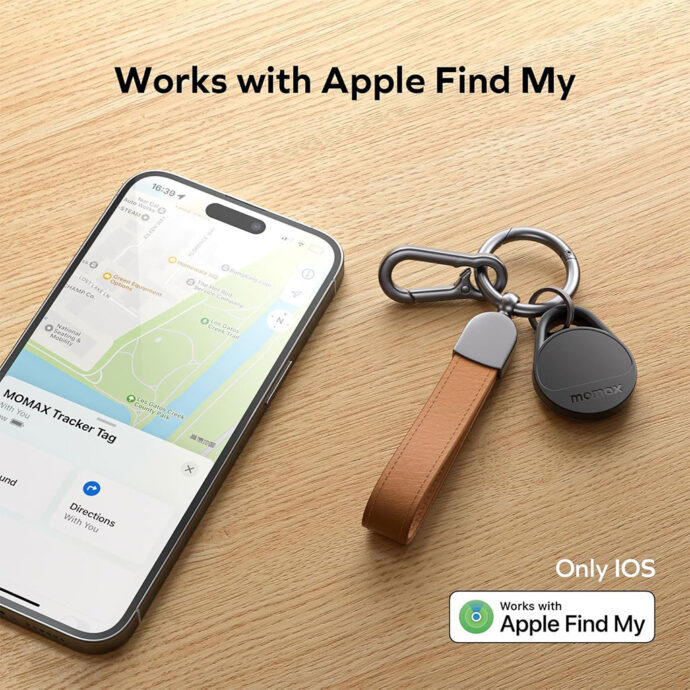 ⁦MOMAX Smart Tag Tracker avec l’application Apple Find My et Android⁩ - الصورة ⁦4⁩