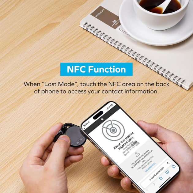 MOMAX Smart Tag Tracker avec l’application Apple Find My