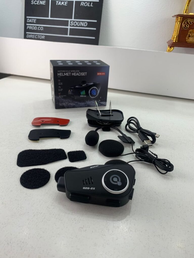 Casque Bluetooth avec caméra HD pour Casque Moto avec Camera Full HD App Control