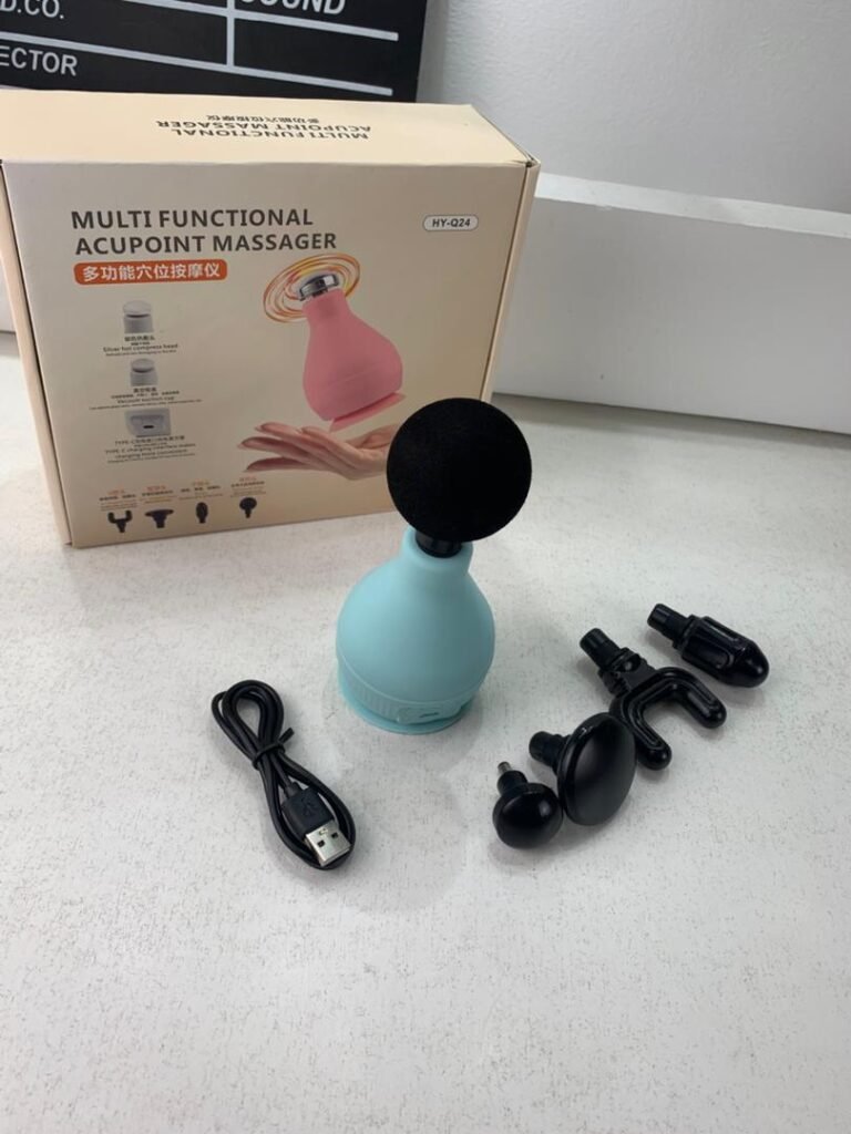 Mini pistolet de massage puissant avec 5 Têtes Interchangeables