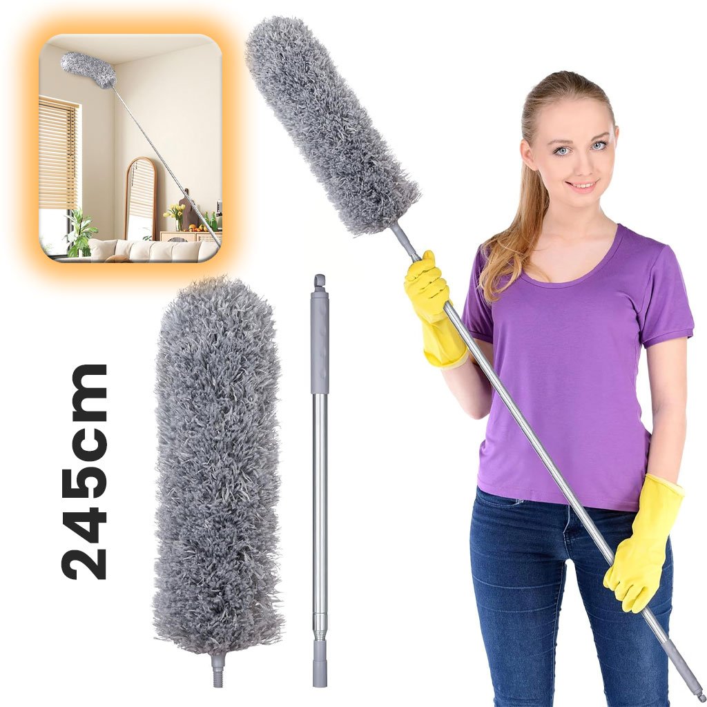 Plumeau Télescopique Polyvalent télescopique Lavable en Microfibre