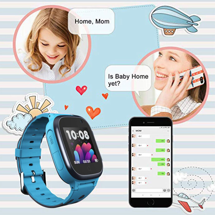 ⁦Montre intelligente avec fonction d’appel d’urgence SOS et camera⁩ - الصورة ⁦5⁩