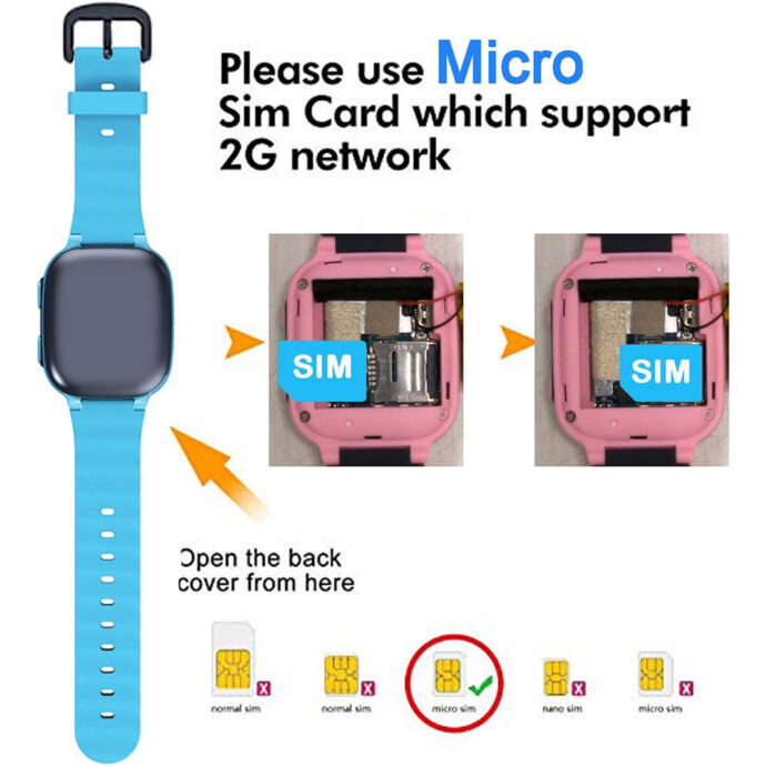 ⁦Montre intelligente avec fonction d’appel d’urgence SOS et camera⁩ - الصورة ⁦4⁩