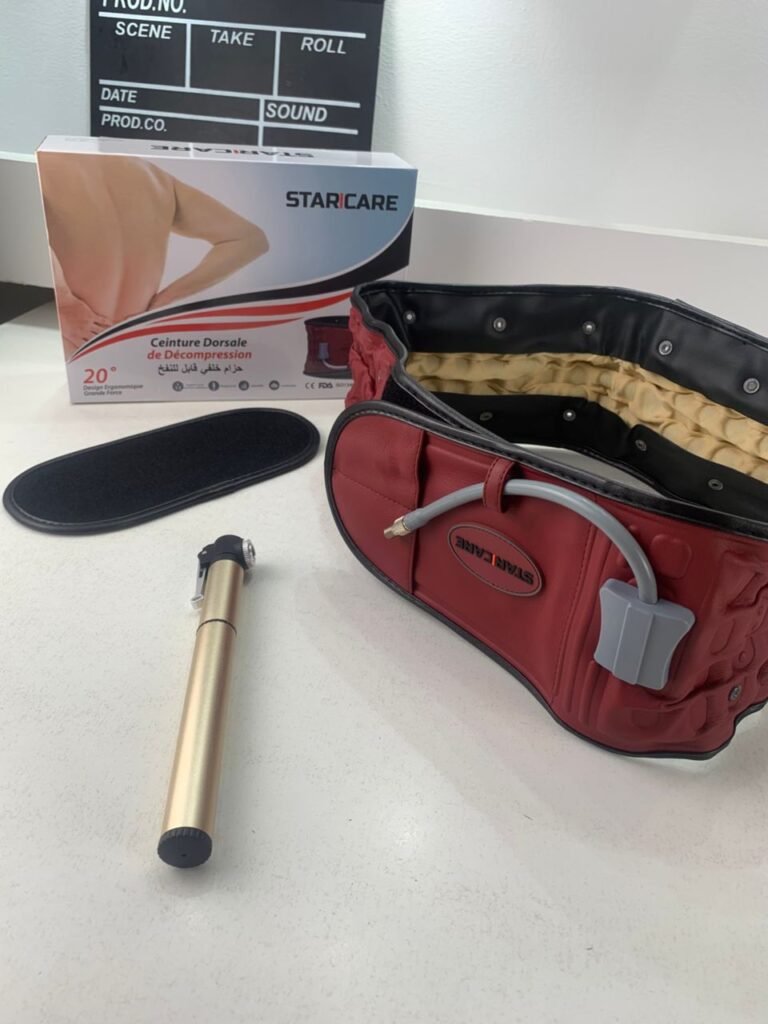 Ceinture de décompression Gonflable avec 28 colonnes d’air et pompe