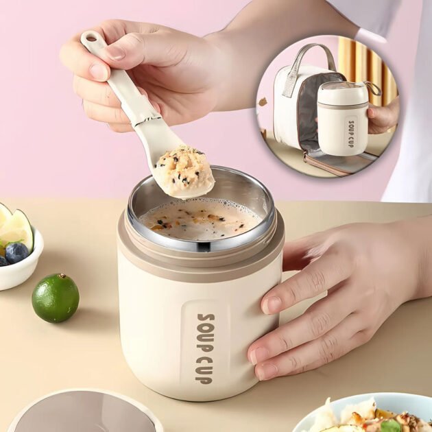 Boîte a lunch Portable pour Soupes avec Sac Isotherme