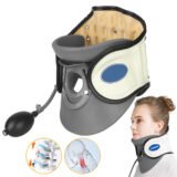 STARICARE Civière de cou gonflable et rétracteur de traction cervicale avec pompe