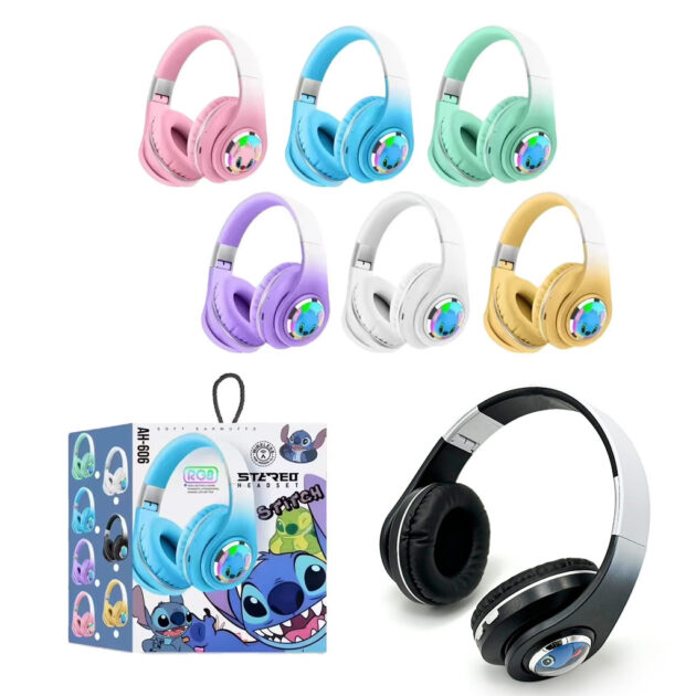 Casque Audio Design Stitch pour Enfants avec Connexion Bluetooth