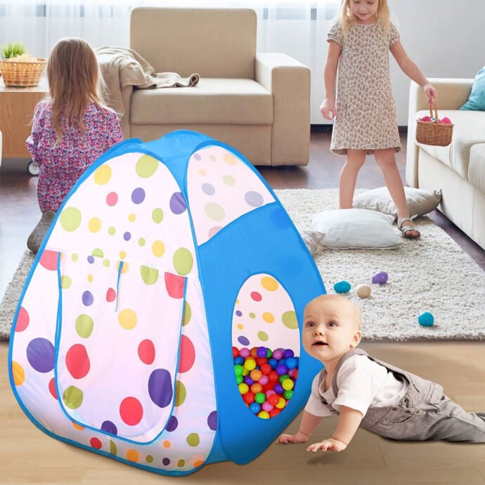 ⁦Ensemble de Jeu pour Enfants 3 en 1 – Tente Spatiale + Tunnel + Piscine à Balles pour Aventures Infinies⁩ - الصورة ⁦6⁩