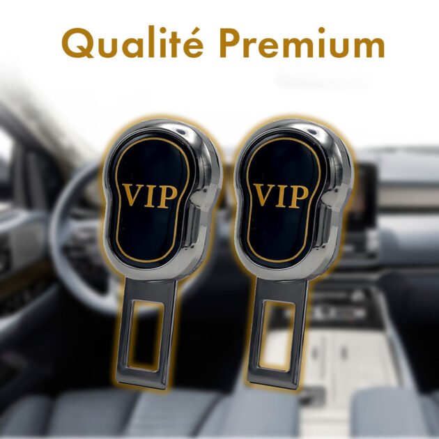 Attache Ceinture de Sécurité pour voiture  2Pcs Design VIP