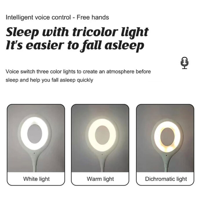 ⁦Lampe LED USB de Lecture à Commande Vocale  intelligente⁩ - الصورة ⁦6⁩