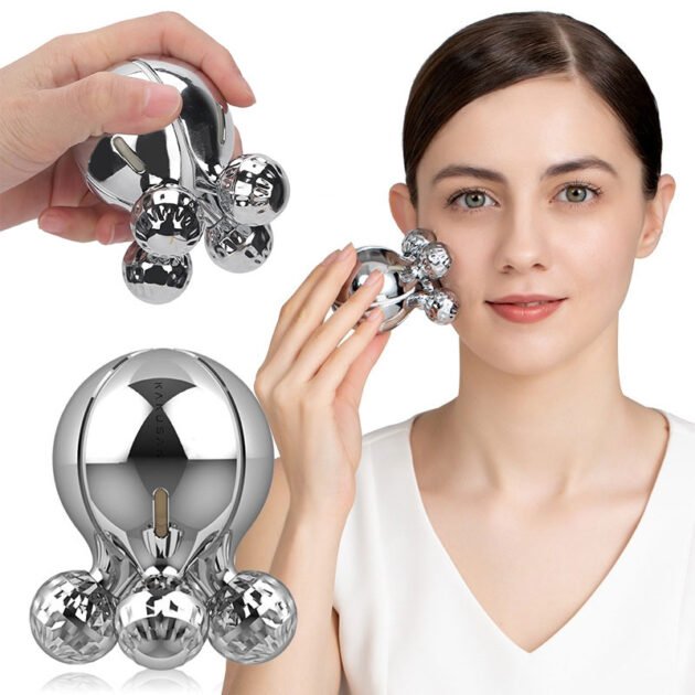 Appareil massant à rouleaux pour visage et corps