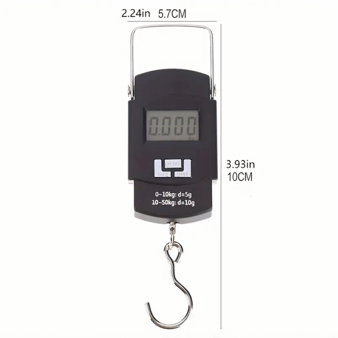 ⁦Balance à bagages numérique portable avec écran LCD 50KG/10G WH-A08⁩ - الصورة ⁦2⁩