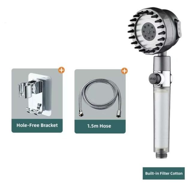 Douche Multifonctionnelle Massage & Beauté de la Peau -  3 modes, économie d'eau