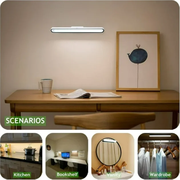 Lampe LED magnétique rechargeable – Éclairage intelligent et élégant