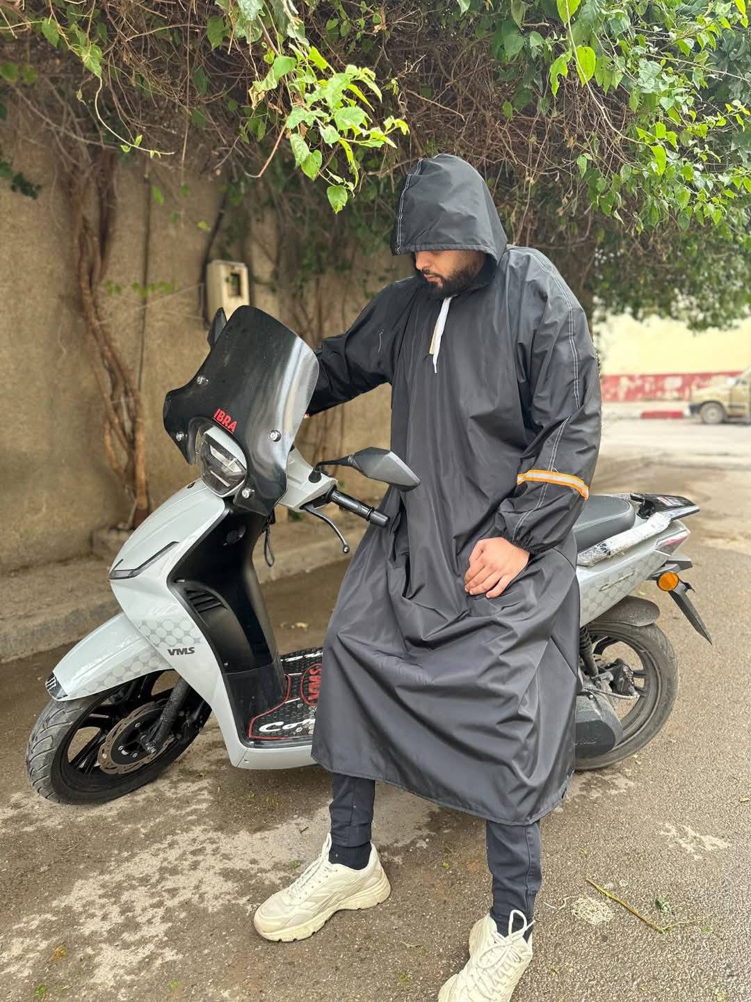 Pack Moto Hiver – Manteau Imperméable + Gants Tactiques + Cagoule Offerte - الصورة 2